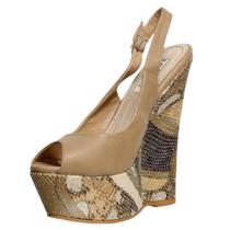 Salto Jennifer Lopez Camel Feminino