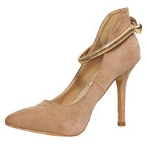 Salto Jennifer Lopez Taupe Feminino