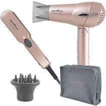 Secador de Cabelo Britania Travel Rose Gold Bivolt + Chapinha