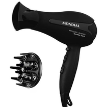 Secador de Cabelo Mondial Power Shine Black Ion SC-23 220V