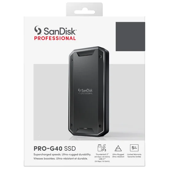 SSD Externo Sandisk Professional PRO-G40 1TB USB 3.2 foto 2