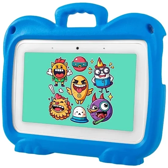 Tablet Mox Pro MO-TK128 Kids 256GB 7" Android Kit Escola+Capa Azul