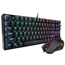 Teclado Redragon Essentials K552RGB-Ba USB Com Mouse foto 2