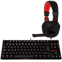 Teclado Redragon K552-BB-2 USB Com Mouse / Mouse Pad / Fone de Ouvido foto 1