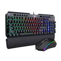 Teclado Redragon K555RGB-BA USB Com Mouse foto 1