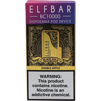 Vaper Descartável Elfbar BC10000 Black Gold Double Apple 10000 Puffs