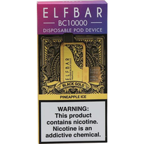 Vaper Descartável Elfbar BC10000 Black Gold Pineapple Ice 10000 Puffs