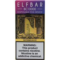 Vaper Descartável Elfbar BC10000 Black Gold Watermelon Ice 10000 Puffs