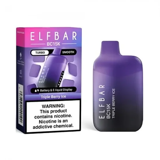 Vaper Descartável Elfbar BC15K Triple Berry Ice 15000 Puffs