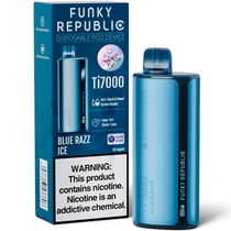 Vaper Descartável Elfbar Funky Republic Ti7000 Blue Razz Ice 7000 Puffs foto principal