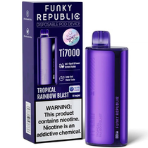 Vaper Descartável Elfbar Funky Republic Ti7000 Tropical Rainbow Blast 7000 Puffs