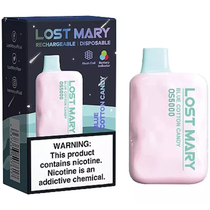 Vaper Descartável Elfbar Lost Mary OS5000 Blue Cotton Candy 5000 Puffs