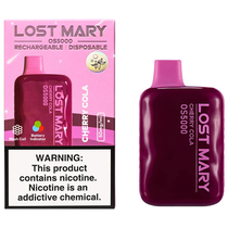 Vaper Descartável Elfbar Lost Mary OS5000 Cherry Cola 5000 Puffs