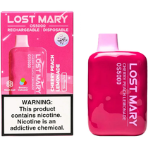 Vaper Descartável Elfbar Lost Mary OS5000 Cherry Peach Lemonade 5000 Puffs