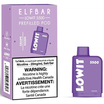 Vaper Descartável Elfbar Lowit Grape 5500 Puffs