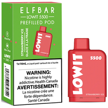 Vaper Descartável Elfbar Lowit Strawberry Ice 5500 Puffs foto principal