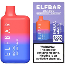 Vaper Descartável Elfbar BC4000 Sakura Grape 4000 Puffs foto principal