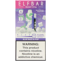 Vaper Descartável Elfbar Sweet King Blue Razz B-Pop 40000 Puffs