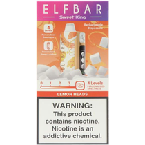 Vaper Descartável Elfbar Sweet King Lemon Heads 40000 Puffs