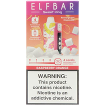 Vaper Descartável Elfbar Sweet King Raspberry Orange 40000 Puffs