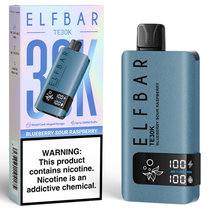 Vaper Descartável Elfbar TE30K Blueberry Sour Raspberry 30000 Puffs