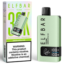 Vaper Descartável Elfbar TE30K Green Apple Ice 30000 Puffs