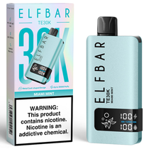 Vaper Descartável Elfbar TE30K Miami Mint 30000 Puffs foto principal