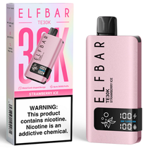 Vaper Descartável Elfbar TE30K Strawberry Ice 30000 Puffs