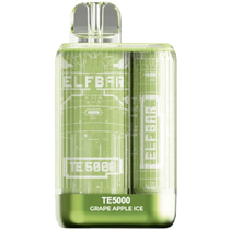 Vaper Descartável Elfbar TE5000 Grape Apple Ice 5000 Puffs
