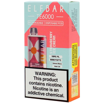 Vaper Descartável Elfbar TE6000 Strawberry Ice Cream 6000 Puffs foto principal