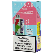 Vaper Descartável Elfbar TE6000 Vanilla Ice Cream 6000 Puffs foto principal