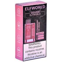 Vaper Descartável Elfworld DE6000 Strawberry Ice Cream 6000 Puffs