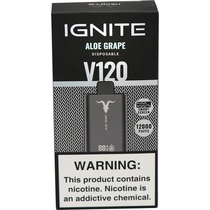 Vaper Descartável Ignite V120 Aloe Grape 12000 Puffs