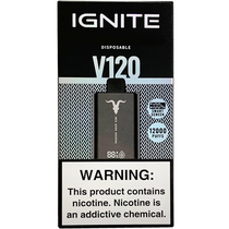 Vaper Descartável Ignite V120 Blueberry Mint 12000 Puffs