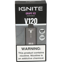 Vaper Descartável Ignite V120 Grape Ice 12000 Puffs