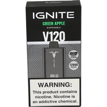 Vaper Descartável Ignite V120 Green Apple 12000 Puffs foto principal