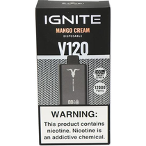 Vaper Descartável Ignite V120 Mango Cream 12000 Puffs