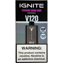Vaper Descartável Ignite V120 Passion Sour Kiwi 12000 Puffs