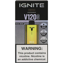 Vaper Descartável Ignite V120 Pro Gold Coffee 12000 Puffs