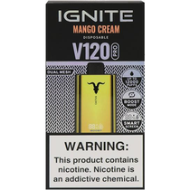 Vaper Descartável Ignite V120 Pro Gold Mango Cream 12000 Puffs