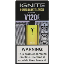 Vaper Descartável Ignite V120 Pro Gold Pomegranate Lemon 12000 Puffs