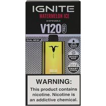 Vaper Descartável Ignite V120 Pro Gold Watermelon Ice 12000 Puffs