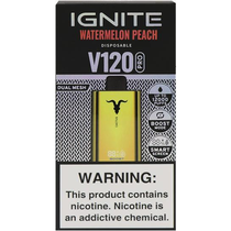 Vaper Descartável Ignite V120 Pro Gold Watermelon Peach 12000 Puffs