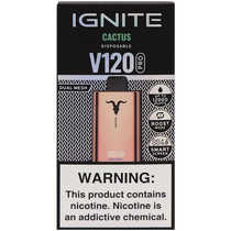 Vaper Descartável Ignite V120 Pro Rose Gold Cactus 12000 Puffs