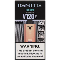 Vaper Descartável Ignite V120 Pro Rose Gold Icy Mint 12000 Puffs