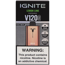 Vaper Descartável Ignite V120 Pro Rose Gold Lemon Lime 12000 Puffs