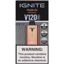 Vaper Descartável Ignite V120 Pro Rose Gold Peach Ice 12000 Puffs