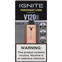 Vaper Descartável Ignite V120 Pro Rose Gold Pomegranate Lemon 12000 Puffs