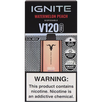 Vaper Descartável Ignite V120 Pro Rose Gold Watermelon Peach 12000 Puffs