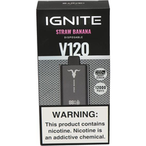 Vaper Descartável Ignite V120 Straw Banana 12000 Puffs